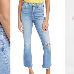 NWT MOTHER Hustler Ankle Fray sz 30